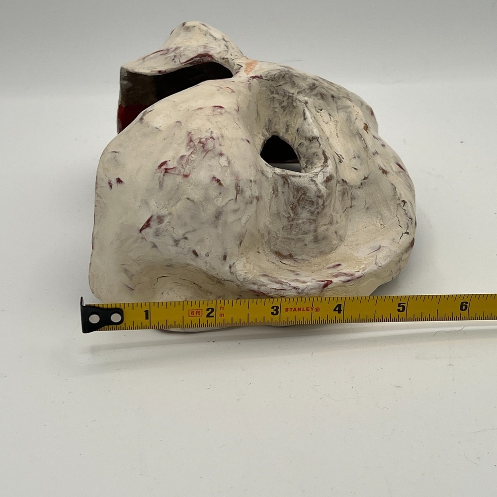 Artisan Crafted Papier-mâché Mask Halloween Mardi Gras Wall Decor Theater - Picture 15 of 16
